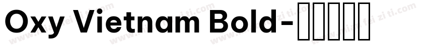 Oxy Vietnam Bold字体转换